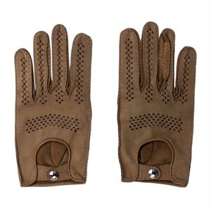 Hermes suede gloves